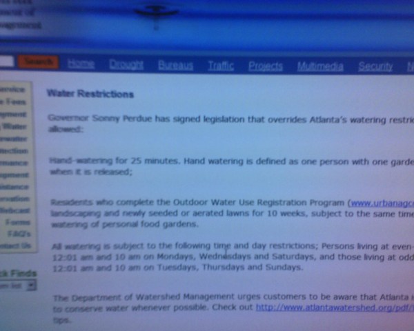 About to call to turn in neighbor for violating water restrictions.