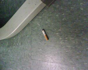 smoking in the gym is no bueno!!