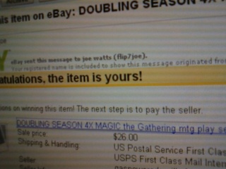 Lol i won magic cards on ebay