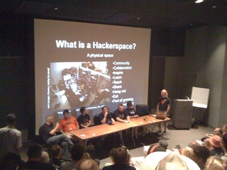 Hackerspace panel. Go @myrddinthegeek! #makerfaire #Detroit