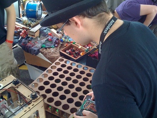 Meggy Jr. Sr. progress #makerfaire #Detroit @cibomahto #lulz