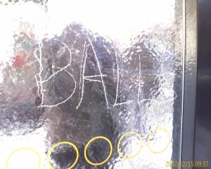 Ice writing