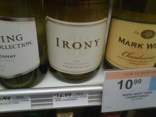 Uh...I don't want ironic wine?