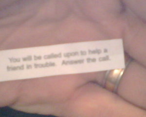 In bed....