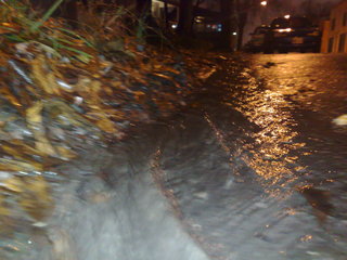 rain water down the street