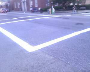 Why am I excited that the crosswalks were repainted?