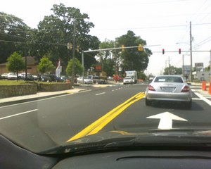 Howell Mill is paved all nice.