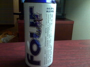 10% alc with wormwood oil, caffeine, taurine, and guarana.  Holy shit