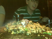 Fried rice, octopus and @cliffnuttman