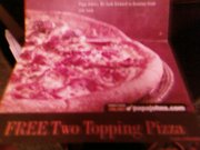 Papa john code002488 good till the 25th. 2 dollar delivery charge
