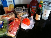Ingredients for my Sunday brunch.