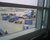 Plane arrives, clusterfuck ensues