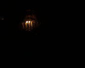 Kevin blows out his candles