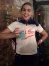 Libby with red sox cape! Ya!