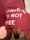 Maisy gettin all patriotic on me!