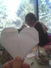 Laura hearts me.
