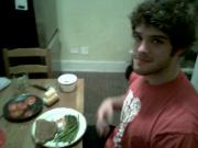 Man eating