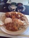 Birthday Lunch! Fattening up on some veggie Indian food.
