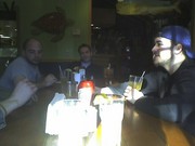 Hanging out with rock stars