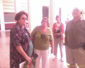 Tourguide wears microphone and tour goers wear headsets to hear *_*/br/-*-  her.  ingenuous!