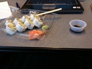 Sushi time + conference call time