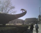 Chilly dino on a warm day!
