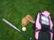 Softball lesson.