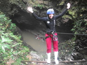 my hazmat outfit for the waitomo glowworm cave