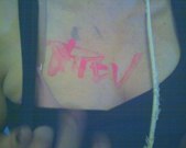 My bf is a rockstar. Of course he signed my tits!