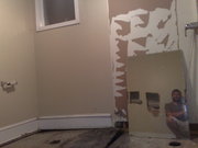 bathroom: destroyed (that's a good thing)