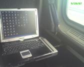 amtrack is slow as heck, but you get space and an outlet. With internet via phone, it becomes barable.